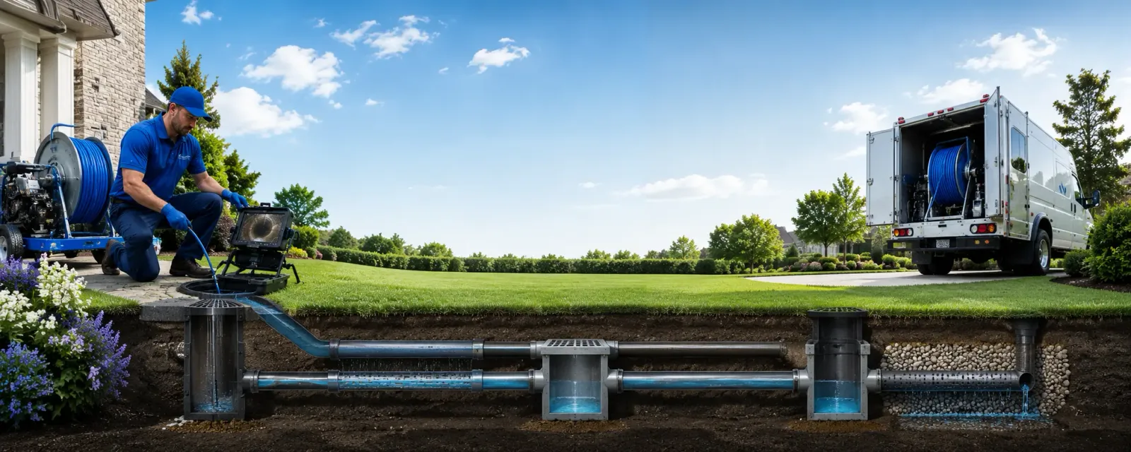 Outdoor drain cleaning information for Lincoln, IL